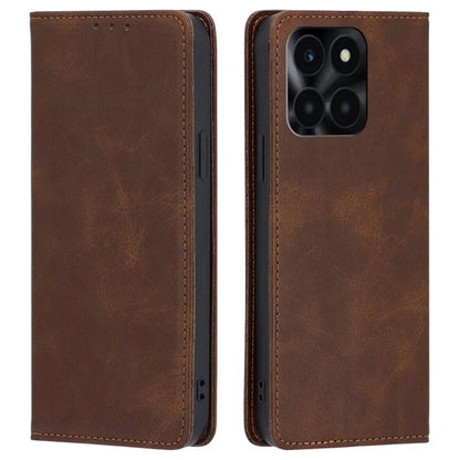 For Honor X6a 4G Leather Case Magnetic Auto Closing Phone Cover