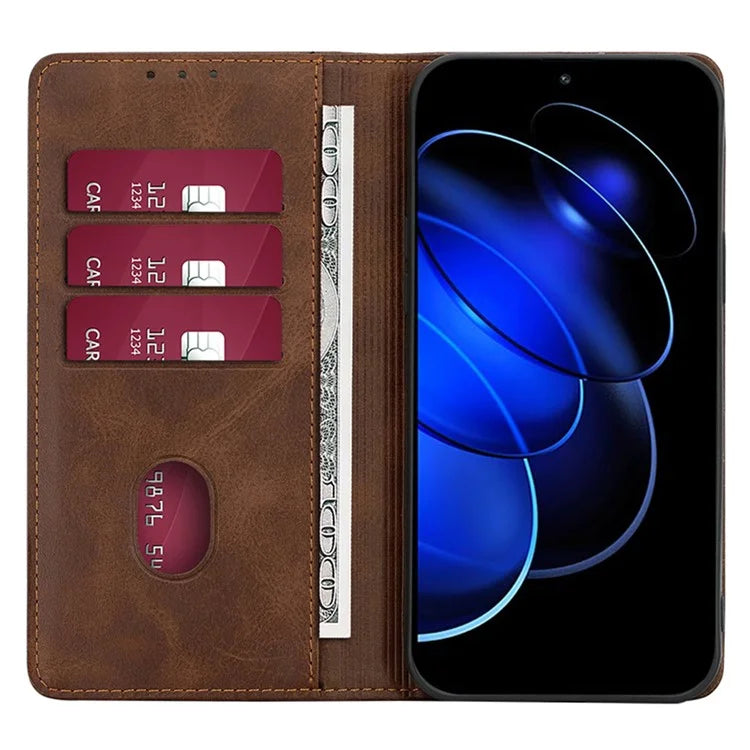 For Honor X6a 4G Leather Case Magnetic Auto Closing Phone Cover