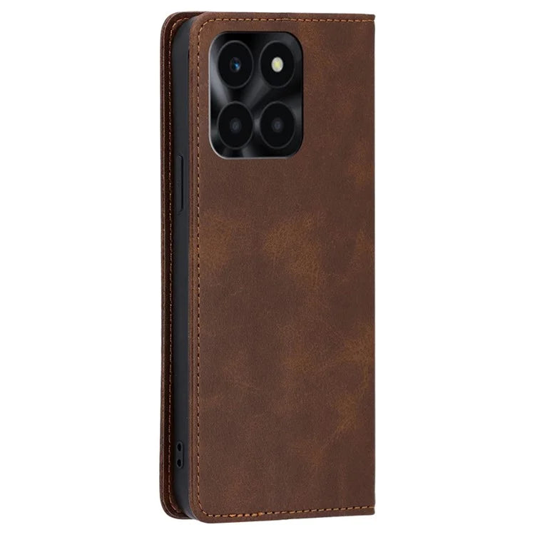 For Honor X6a 4G Leather Case Magnetic Auto Closing Phone Cover