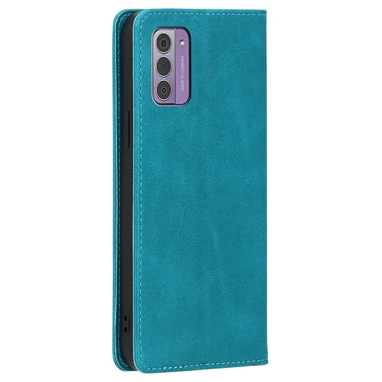 For Nokia G42 Case Leather Calf Texture Phone Protector with Magnetic Closure