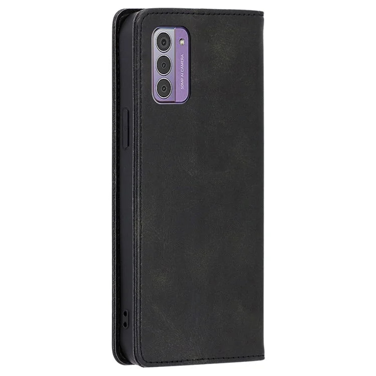 For Nokia G42 Case Leather Calf Texture Phone Protector with Magnetic Closure