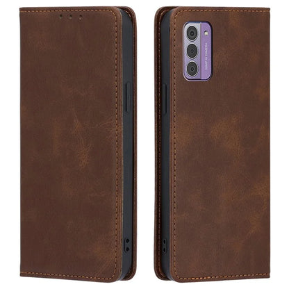 For Nokia G42 Case Leather Calf Texture Phone Protector with Magnetic Closure