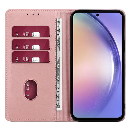 For Samsung Galaxy A05s 4G Phone Case PU Leather+TPU Calf Texture Stand Cover