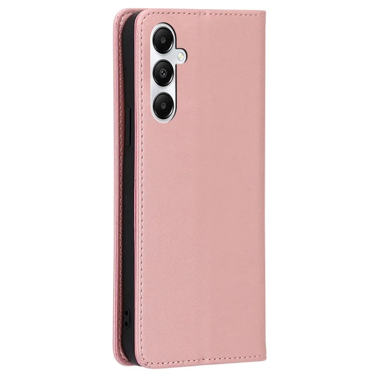 For Samsung Galaxy A05s 4G Phone Case PU Leather+TPU Calf Texture Stand Cover