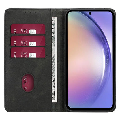 For Samsung Galaxy A05s 4G Phone Case PU Leather+TPU Calf Texture Stand Cover