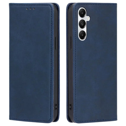 For Samsung Galaxy A05s 4G Phone Case PU Leather+TPU Calf Texture Stand Cover