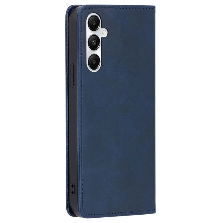For Samsung Galaxy A05s 4G Phone Case PU Leather+TPU Calf Texture Stand Cover