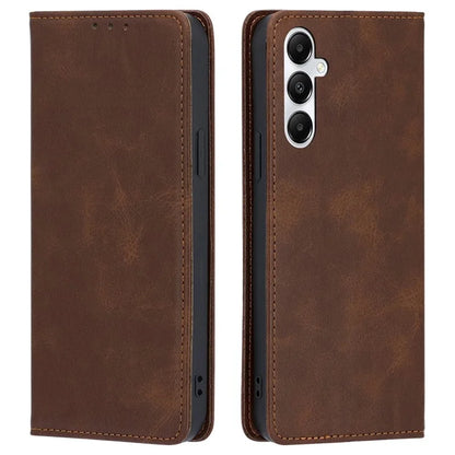 For Samsung Galaxy A05s 4G Phone Case PU Leather+TPU Calf Texture Stand Cover