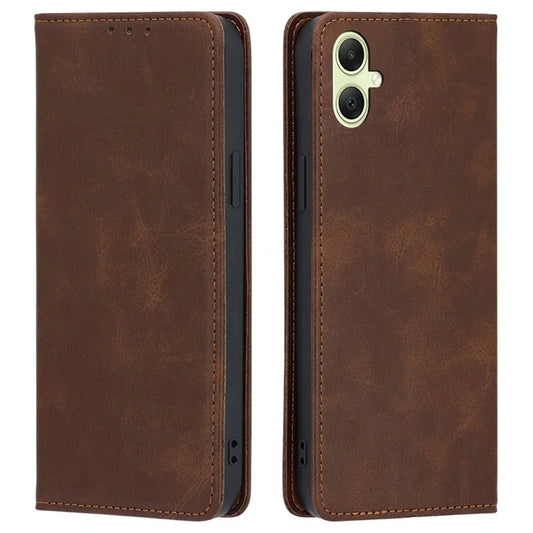For Samsung Galaxy A05 4G Case PU Leather+TPU Calf Texture Stand Cell Phone Cover