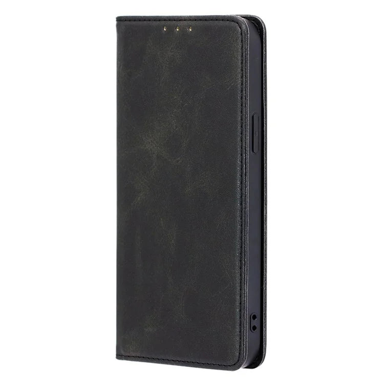 For Samsung Galaxy A05 4G Case PU Leather+TPU Calf Texture Stand Cell Phone Cover
