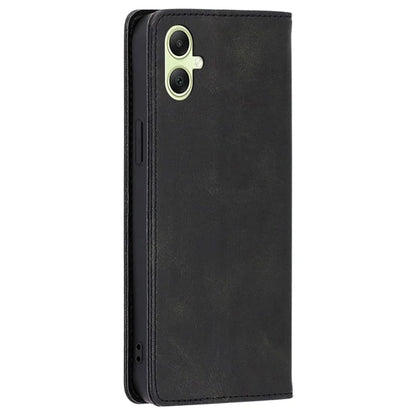 For Samsung Galaxy A05 4G Case PU Leather+TPU Calf Texture Stand Cell Phone Cover