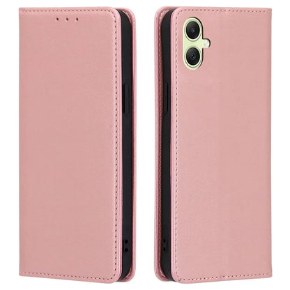 For Samsung Galaxy A05 4G Case PU Leather+TPU Calf Texture Stand Cell Phone Cover