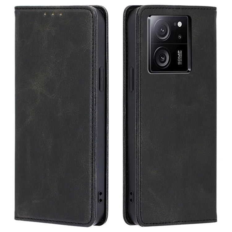 For Xiaomi Redmi K60 Ultra / 13T / 13T Pro Phone Case Anti-drop PU Leather Calf Texture Stand Wallet Cover