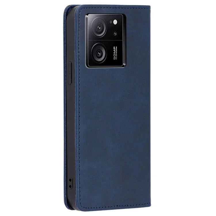 For Xiaomi Redmi K60 Ultra / 13T / 13T Pro Phone Case Anti-drop PU Leather Calf Texture Stand Wallet Cover