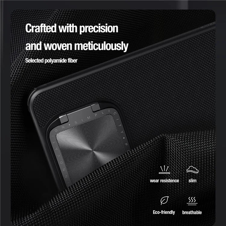 NILLKIN For Xiaomi 14 Pro Phone Case Textured Prop PC+TPU Kickstand Cover with Lens Lid