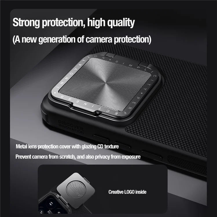 NILLKIN Textured Prop Series for Xiaomi 14 Pro Phone Case Compatible with MagSafe Kickstand Cover