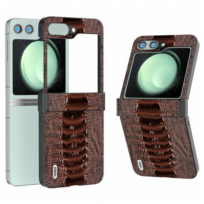 ABEEL For Samsung Galaxy Z Flip5 5G Case Crocodile Texture Hinge Protection Phone Cover
