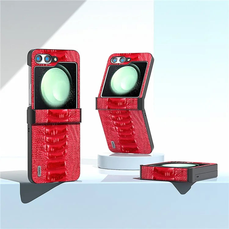 ABEEL For Samsung Galaxy Z Flip5 5G Case Crocodile Texture Hinge Protection Phone Cover