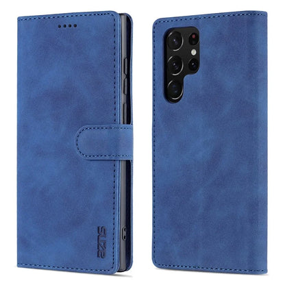AZNS For Samsung Galaxy S24 Ultra Case Leather Protected Fully Folio Flip Stand Phone Shell