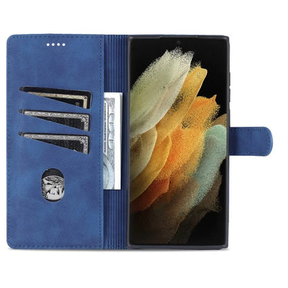 AZNS For Samsung Galaxy S24 Ultra Case Leather Protected Fully Folio Flip Stand Phone Shell