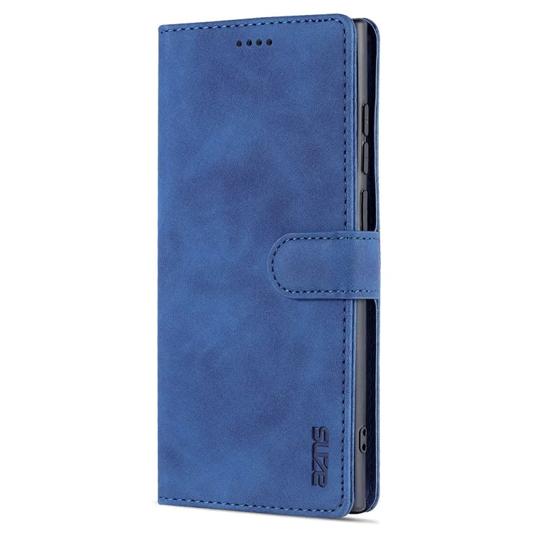 AZNS For Samsung Galaxy S24 Ultra Case Leather Protected Fully Folio Flip Stand Phone Shell