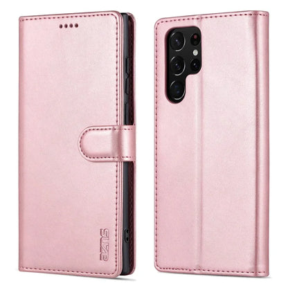 AZNS For Samsung Galaxy S24 Ultra Case Leather Protected Fully Folio Flip Stand Phone Shell