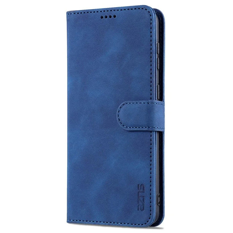 AZNS For Samsung Galaxy S24+ Phone Case Shockproof PU Leather Card Slots Phone Cover