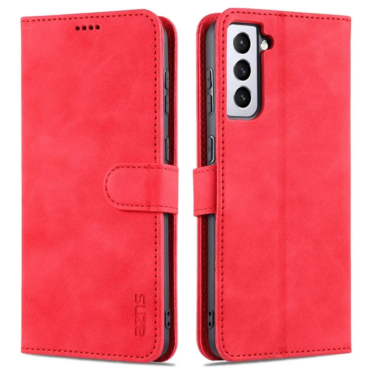 AZNS For Samsung Galaxy S24+ Phone Case Shockproof PU Leather Card Slots Phone Cover