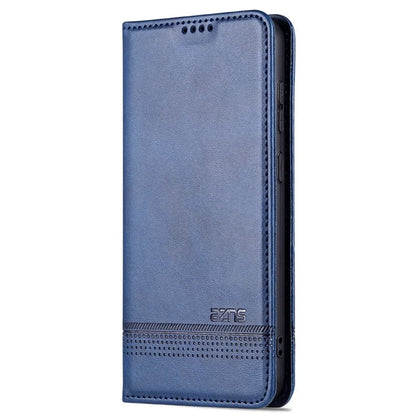 AZNS For Samsung Galaxy S24 Case PU Leather+TPU Magnetic Suction Phone Shell Cover