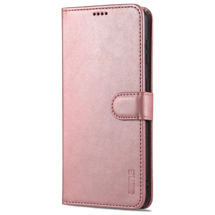 AZNS For Samsung Galaxy S24 Cell Phone Case Wallet Stand PU Leather Shell Phone Cover