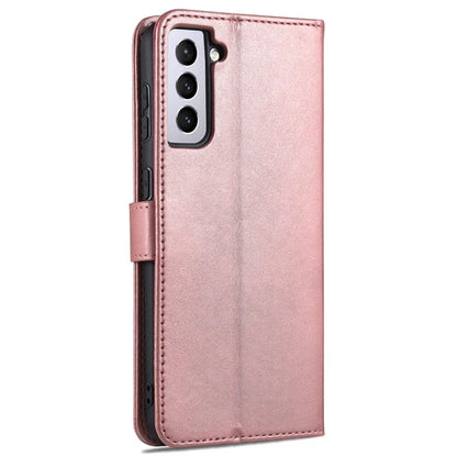 AZNS For Samsung Galaxy S24 Cell Phone Case Wallet Stand PU Leather Shell Phone Cover