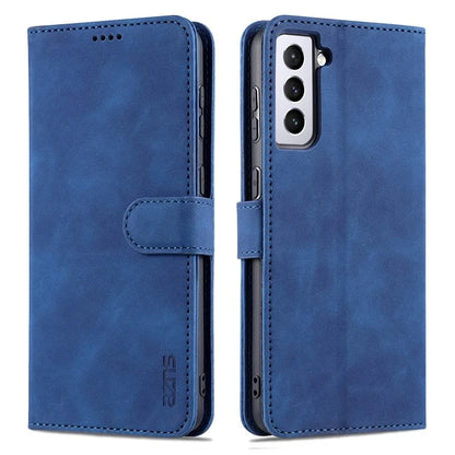 AZNS For Samsung Galaxy S24 Cell Phone Case Wallet Stand PU Leather Shell Phone Cover