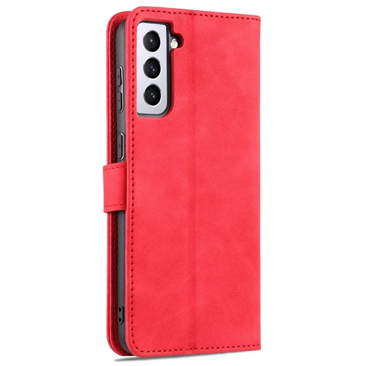 AZNS For Samsung Galaxy S24 Cell Phone Case Wallet Stand PU Leather Shell Phone Cover