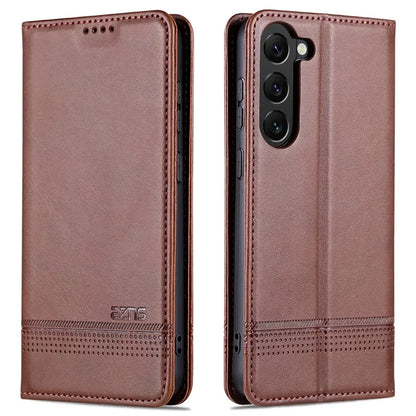 AZNS For Samsung Galaxy S24+ Case Scratch-resistant PU Leather+TPU Stand Phone Protector