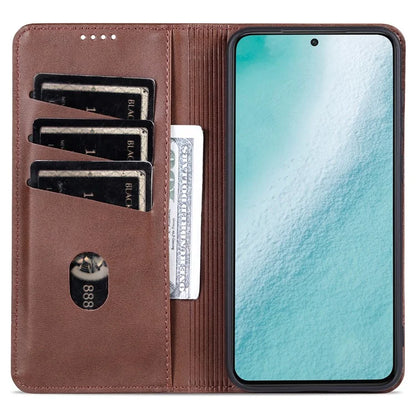 AZNS For Samsung Galaxy S24+ Case Scratch-resistant PU Leather+TPU Stand Phone Protector