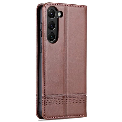 AZNS For Samsung Galaxy S24+ Case Scratch-resistant PU Leather+TPU Stand Phone Protector