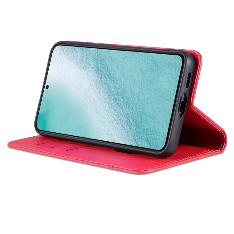 AZNS For Samsung Galaxy S24+ Case Scratch-resistant PU Leather+TPU Stand Phone Protector