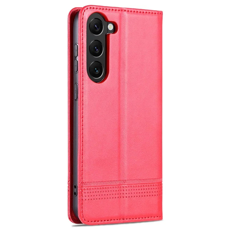 AZNS For Samsung Galaxy S24+ Case Scratch-resistant PU Leather+TPU Stand Phone Protector