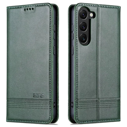 AZNS For Samsung Galaxy S24+ Case Scratch-resistant PU Leather+TPU Stand Phone Protector