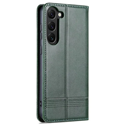 AZNS For Samsung Galaxy S24+ Case Scratch-resistant PU Leather+TPU Stand Phone Protector