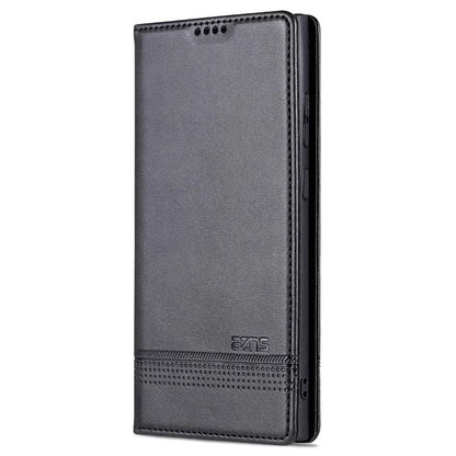 AZNS For Samsung Galaxy S24 Ultra Case Magnetic Suction Leather Phone Cover with Wallet Stand