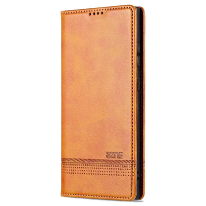 AZNS For Samsung Galaxy S24 Ultra Case Magnetic Suction Leather Phone Cover with Wallet Stand
