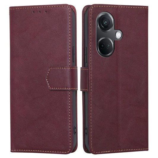 For Oppo K11 5G / OnePlus Nord CE3 5G Phone Case Cowhide Texture RFID Blocking Wallet Cover