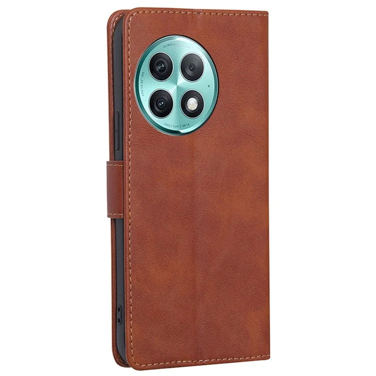 For OnePlus Ace 2 Pro 5G Case RFID Blocking Cowhide Texture Phone Protective Cover