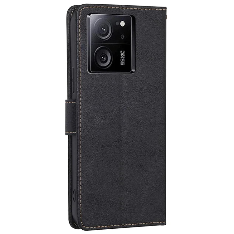 For Xiaomi Redmi K60 Ultra / 13T / 13T Pro Case Anti-Scratch PU Leather Cowhide Texture Wallet Phone Cover