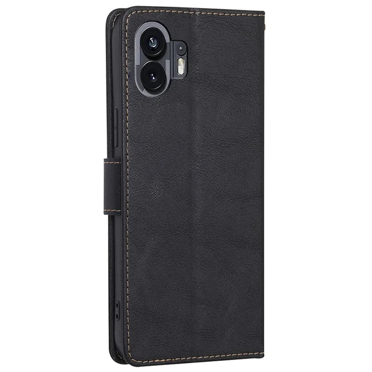 For Nothing Phone (2) Case Anti-fall PU Leather RFID Blocking Stand Cell Phone Cover