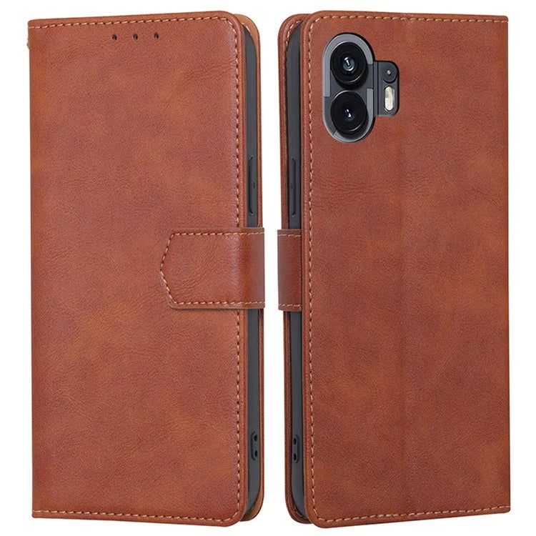 For Nothing Phone (2) Case Anti-fall PU Leather RFID Blocking Stand Cell Phone Cover