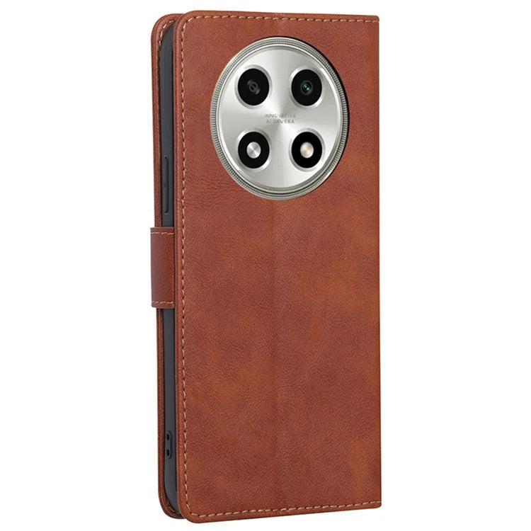 For Oppo A2 Pro 5G Case PU Leather RFID Blocking Stand Mobile Phone Protector