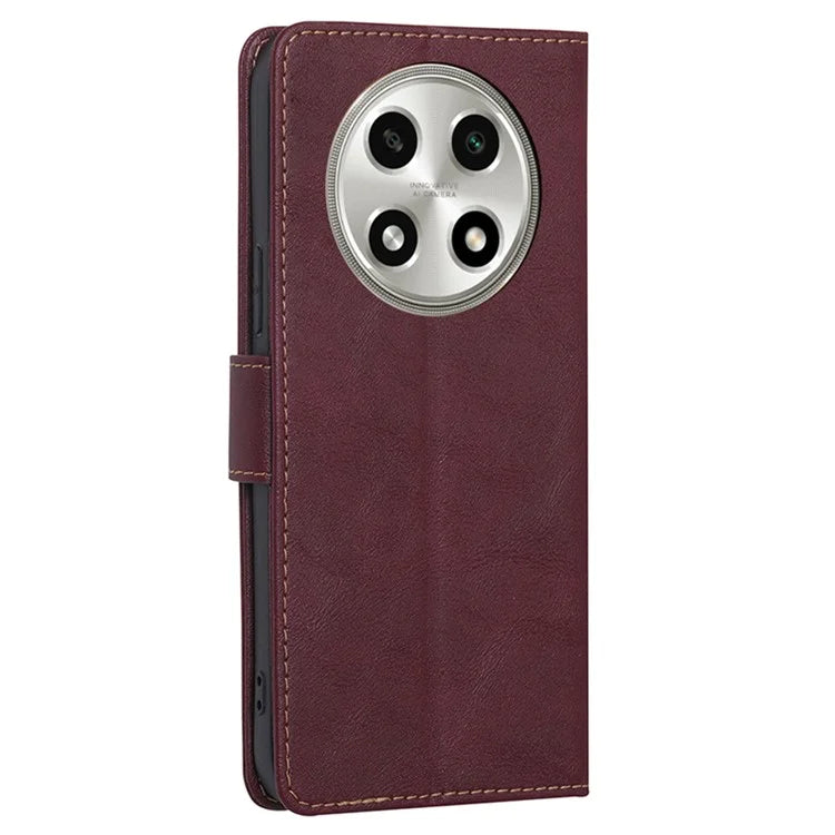 For Oppo A2 Pro 5G Case PU Leather RFID Blocking Stand Mobile Phone Protector