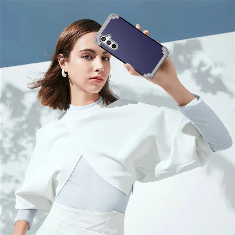 L-Style For Samsung Galaxy S23 FE Case PC + Silicone Anti-Drop Phone Cover